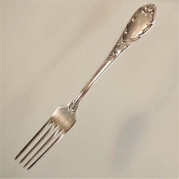 Antique Fork Silverplate Non US Unidentified Pattern Maker - Picture 2 of 11